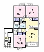 フェリ－チェⅡの間取り画像