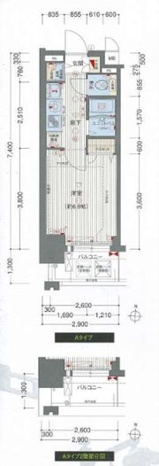 プレサンス名古屋STATIONアブソリュートの間取り画像
