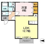 エステート八橋の間取り画像