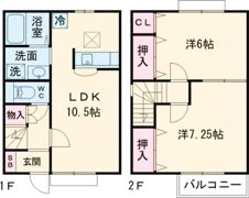 ファミーユ Bの間取り画像