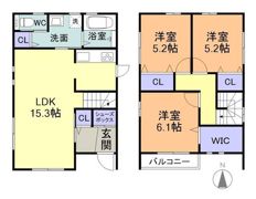 紀三井寺F一戸建（ラ，フェリオ紀三井寺）8号の間取り画像