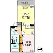 ソレイユ咲田Bの間取り画像