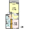 ソレイユ咲田Bの間取り画像