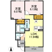クレアージュの間取り画像
