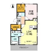 クレストコートの間取り画像