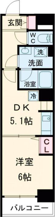 Bacchus神戸Westの間取り画像