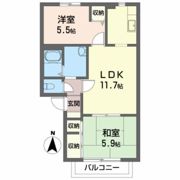 グランセルコーバ桜木Aの間取り画像