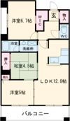 プレステージ姫路サザンコンフォートの間取り画像
