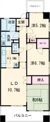 ルミナス立川プライムタワーの間取り画像