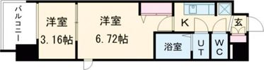 スプランディッド荒本駅前DUEの間取り画像