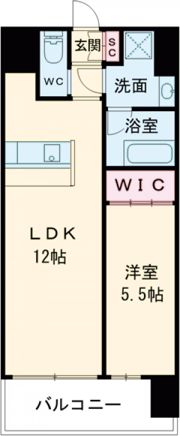 プレジオ九条の間取り画像