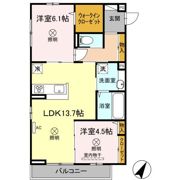 メゾン ボヌール大町の間取り画像