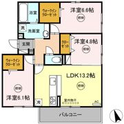 ラシュレ雅Ⅱの間取り画像