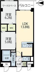 エルグランド春日の間取り画像