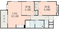 クラージュ田上の間取り画像