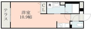クラージュ田上の間取り画像