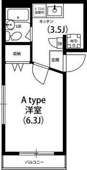 アネックス ハナブサの間取り画像