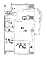 セントヒルズ西旭町の間取り画像
