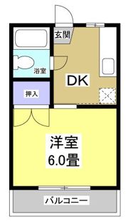 杉山ハイツCの間取り画像