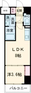 LIVIAZ KOBE LaMerの間取り画像