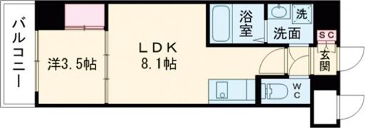 LIVIAZ KOBE LaMerの間取り画像