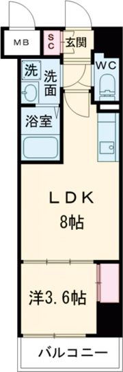 LIVIAZ KOBE LaMerの間取り画像