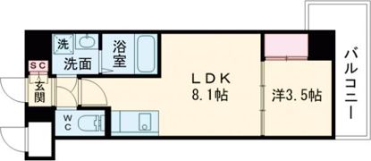 LIVIAZ KOBE LaMerの間取り画像