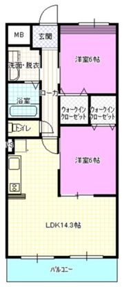 アンソレイエの間取り画像