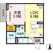 レクシア南田中の間取り画像