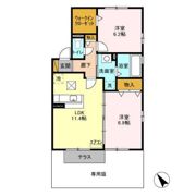 バニュルス Ⅰ・Ⅱ・Ⅲの間取り画像