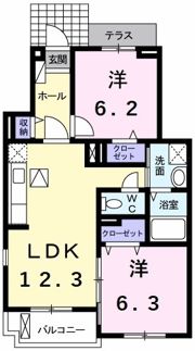ワイズセカンドスクエアの間取り画像