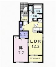 ラ・セゾン川島の間取り画像