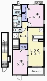ハウス ウィステリアの間取り画像