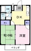 ピースハイツの間取り画像
