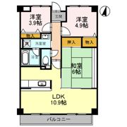 ベレッツァ芦屋Iの間取り画像