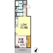 ディアライズ新宿通6丁目の間取り画像