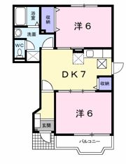 コートピア Dの間取り画像