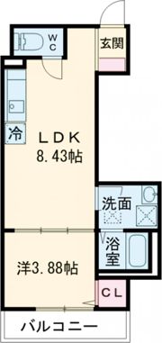 F+style大蓮東1号館の間取り画像