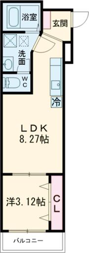 F+style大蓮東1号館の間取り画像