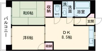 ヴィラ城山の間取り画像