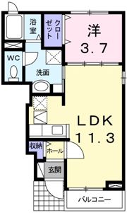 プロムナードⅤの間取り画像