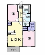 コーポウラザキの間取り画像