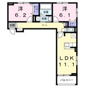 グレース讃良の間取り画像