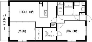 クレイドルステージ初生の間取り画像