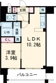 アスヴェル兵庫駅前の間取り画像