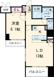 プレサンスKOBEグレンツの間取り画像
