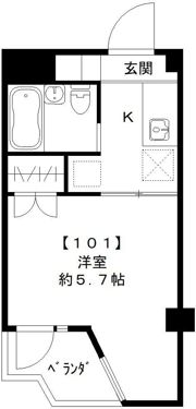 セゾンアネックス富浜の間取り画像