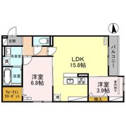 ルシェーナ西田辺の間取り画像