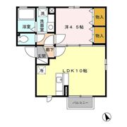 セジュール モアの間取り画像