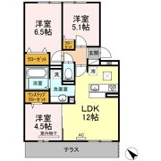 エレガンス粕屋西の間取り画像
